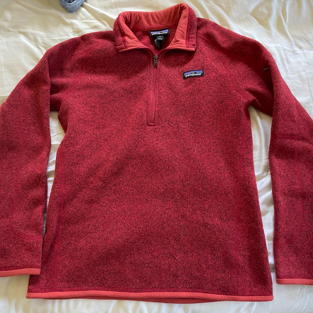 Patagonia red sweater top shirt long sleeve